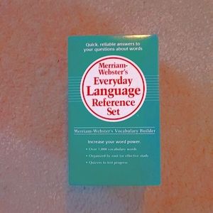 NEW SET OF MERRIAM WEBSTER RVERYDAY LANGUAGE REFERENCE SET OF 3